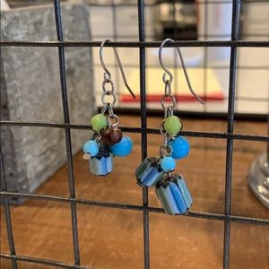 💚💙Blue and green dangles